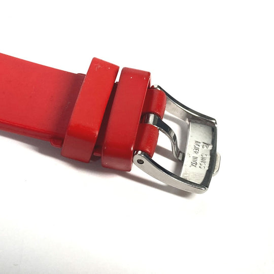 Chopard Watches Quartz 27/8896-402 rubber Red Happy sports BE HAPPY 3P Diamond Women Used Authentic