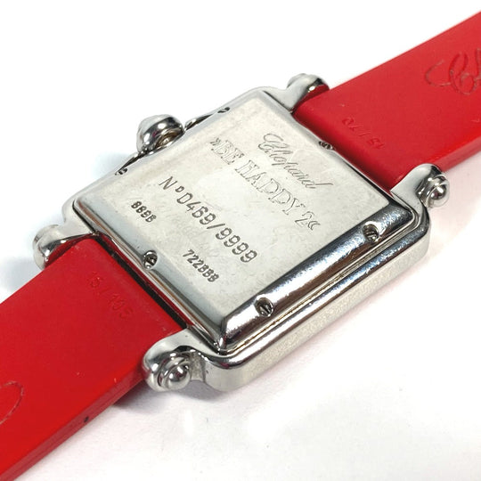 Chopard Watches Quartz 27/8896-402 rubber Red Happy sports BE HAPPY 3P Diamond Women Used Authentic