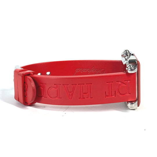 Chopard Watches Quartz 27/8896-402 rubber Red Happy sports BE HAPPY 3P Diamond Women Used Authentic