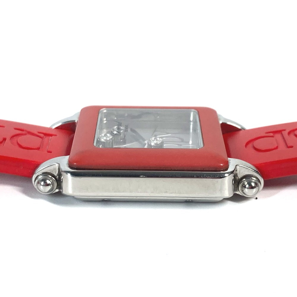 Chopard Watches Quartz 27/8896-402 rubber Red Happy sports BE HAPPY 3P Diamond Women Used Authentic
