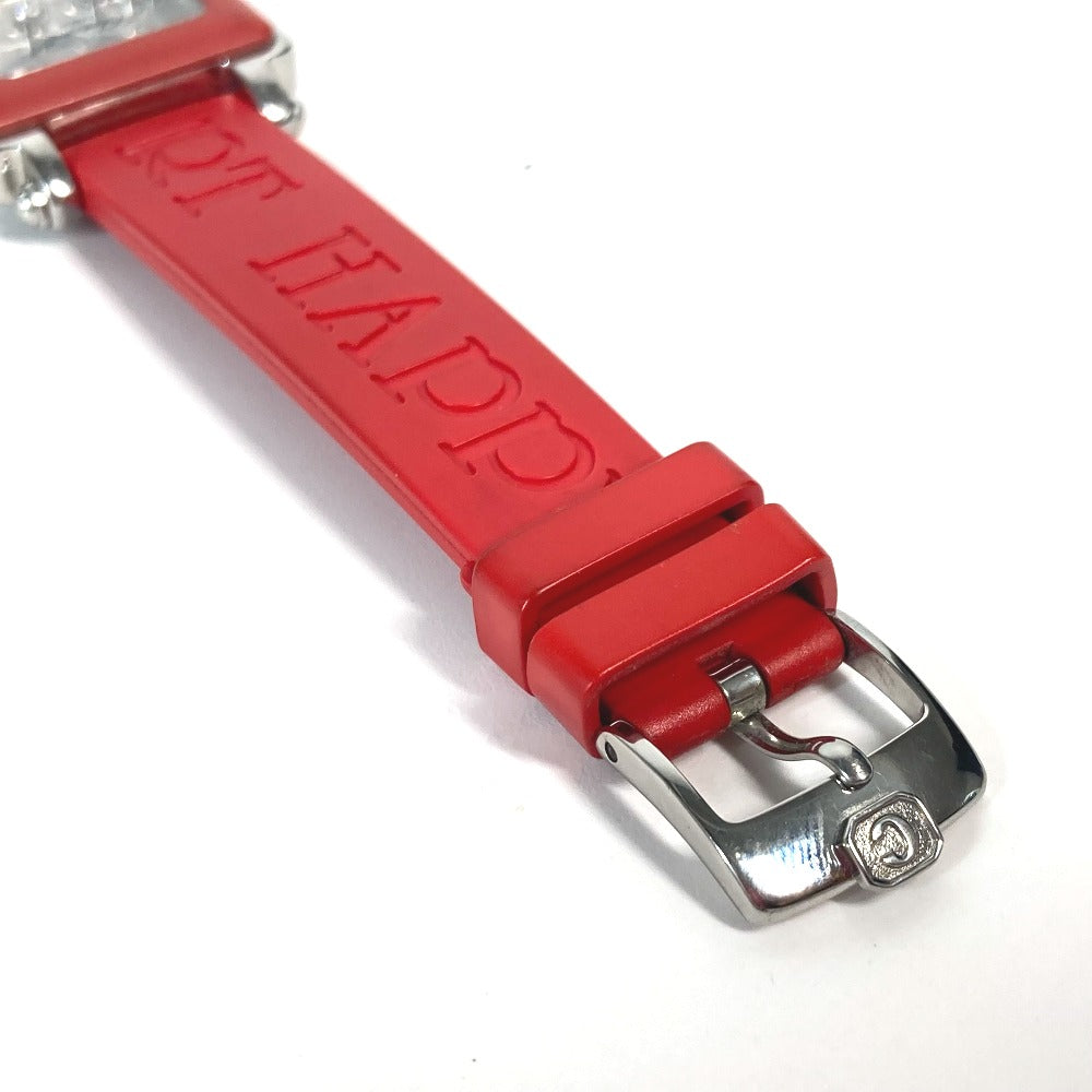 Chopard Watches Quartz 27/8896-402 rubber Red Happy sports BE HAPPY 3P Diamond Women Used Authentic