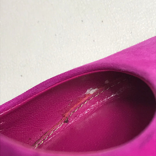 Sergio Rossi pumps suede purple ROYAL BRIGHT PINK Women 36 Used Authentic