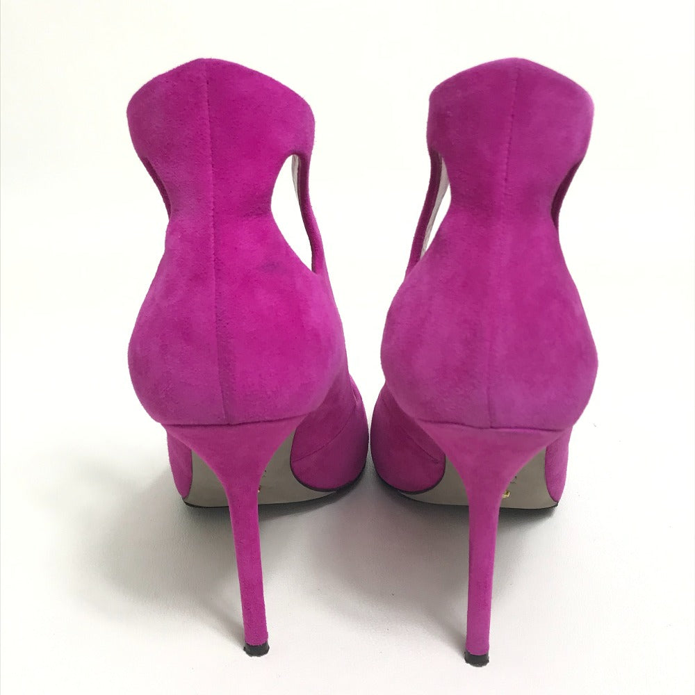 Sergio Rossi pumps suede purple ROYAL BRIGHT PINK Women 36 Used Authentic
