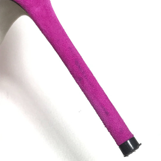 Sergio Rossi pumps suede purple ROYAL BRIGHT PINK Women 36 Used Authentic