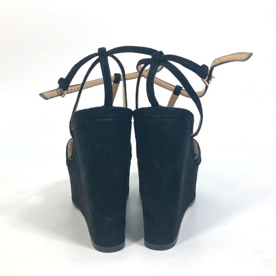 Sergio Rossi Mule A78370 suede black Ankle strap Women 36 Used Authentic