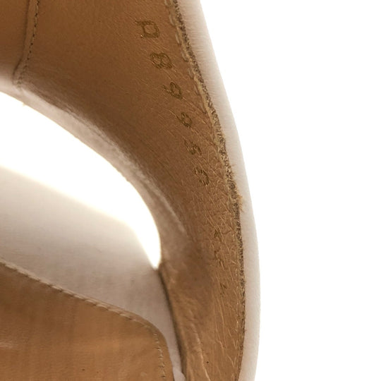 Sergio Rossi Sandals leather white Shoes shoes 35.5