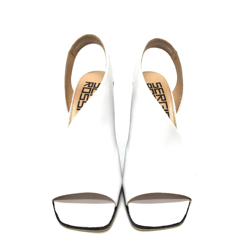 Sergio Rossi Sandals leather white Shoes shoes 35.5