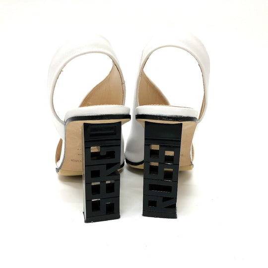 Sergio Rossi Sandals leather white Shoes shoes 35.5