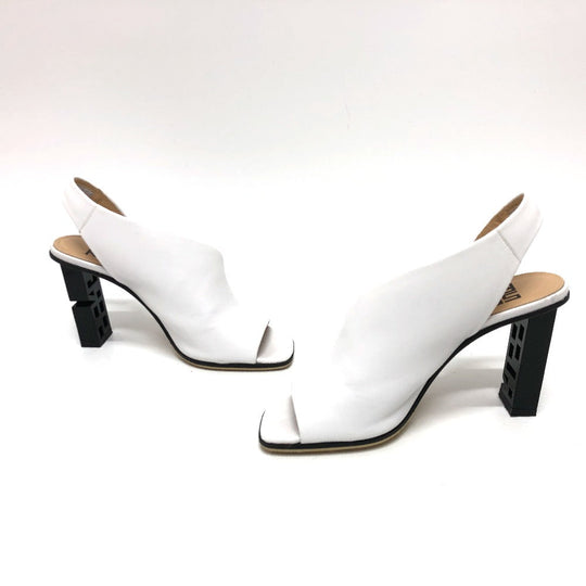 Sergio Rossi Sandals leather white Shoes shoes 35.5