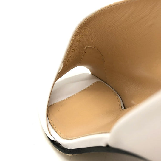 Sergio Rossi Sandals leather white Shoes shoes 35.5