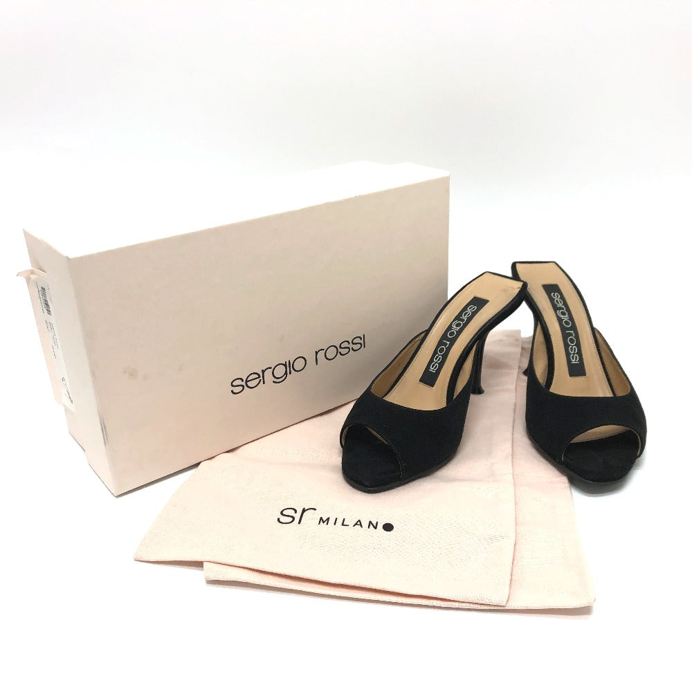 Sergio Rossi pumps A83311 suede black Women 36 Used Authentic
