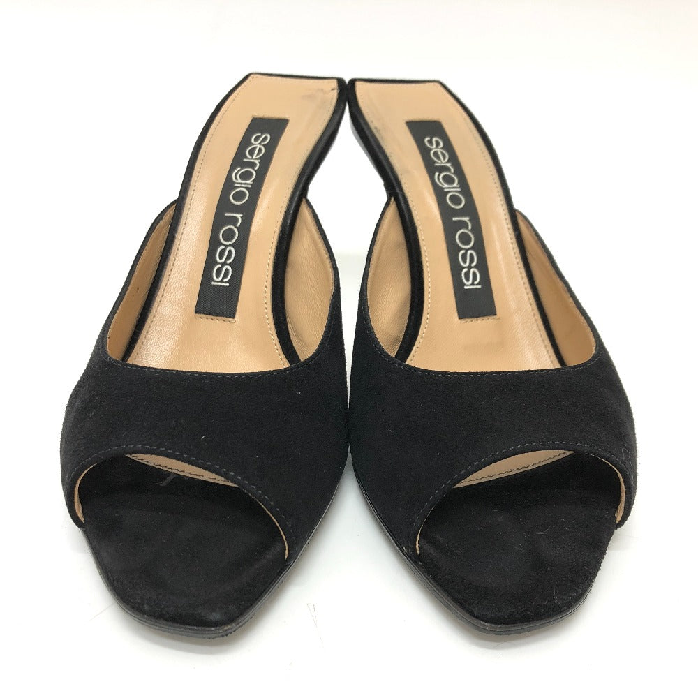 Sergio Rossi pumps A83311 suede black Women 36 Used Authentic