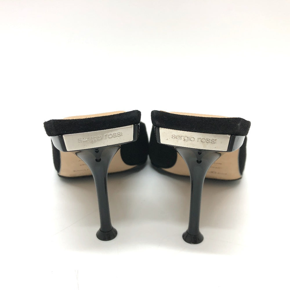 Sergio Rossi pumps A83311 suede black Women 36 Used Authentic