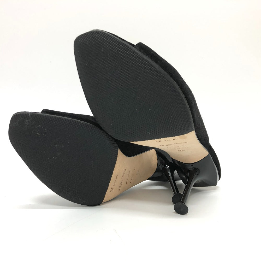 Sergio Rossi pumps A83311 suede black Women 36 Used Authentic