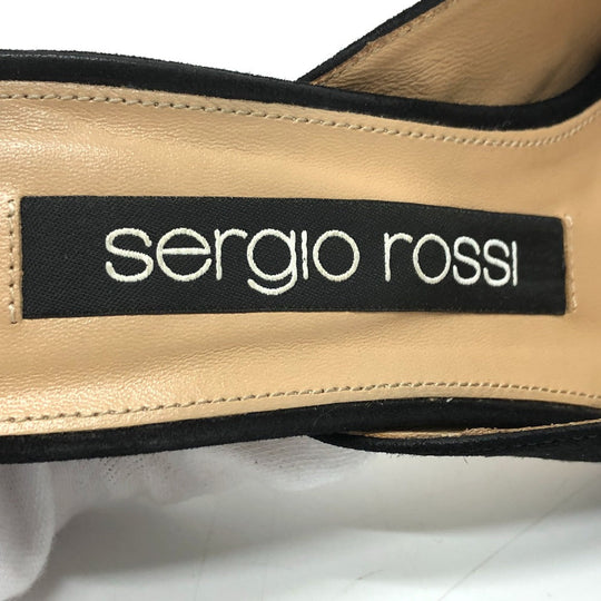 Sergio Rossi pumps A83311 suede black Women 36 Used Authentic