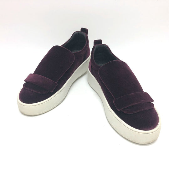 Sergio Rossi sneakers A79290 Velor wine-red SR1 Women 36 Used Authentic