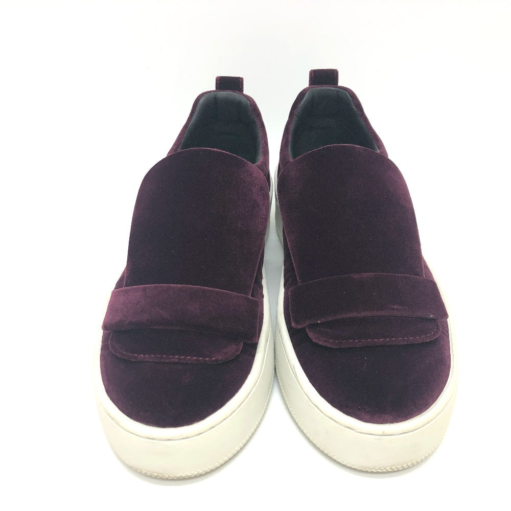 Sergio Rossi sneakers A79290 Velor wine-red SR1 Women 36 Used Authentic