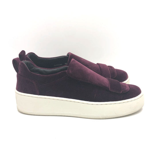 Sergio Rossi sneakers A79290 Velor wine-red SR1 Women 36 Used Authentic