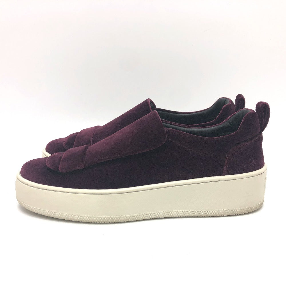 Sergio Rossi sneakers A79290 Velor wine-red SR1 Women 36 Used Authentic