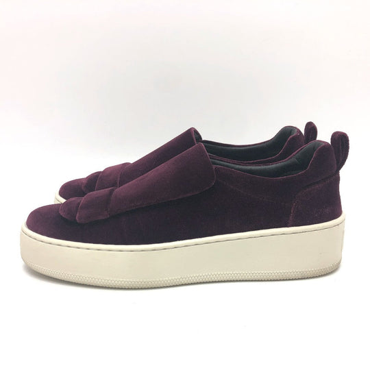 Sergio Rossi sneakers A79290 Velor wine-red SR1 Women 36 Used Authentic