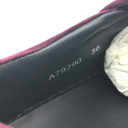 Sergio Rossi sneakers A79290 Velor wine-red SR1 Women 36 Used Authentic