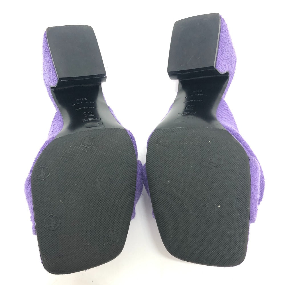 Sergio Rossi Sandals Ｂ08530 pile purple SI rossi Double Crossover Band 36.5