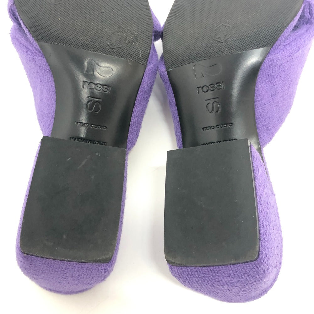Sergio Rossi Sandals Ｂ08530 pile purple SI rossi Double Crossover Band 36.5