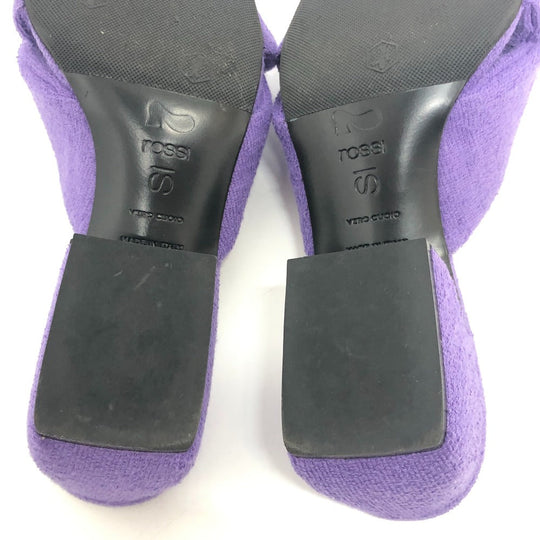 Sergio Rossi Sandals Ｂ08530 pile purple SI rossi Double Crossover Band 36.5