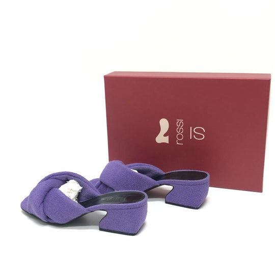 Sergio Rossi Sandals Ｂ08530 pile purple SI rossi Double Crossover Band 36.5