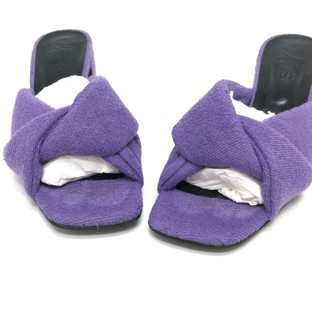 Sergio Rossi Sandals Ｂ08530 pile purple SI rossi Double Crossover Band 36.5