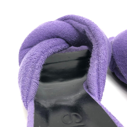 Sergio Rossi Sandals Ｂ08530 pile purple SI rossi Double Crossover Band 36.5