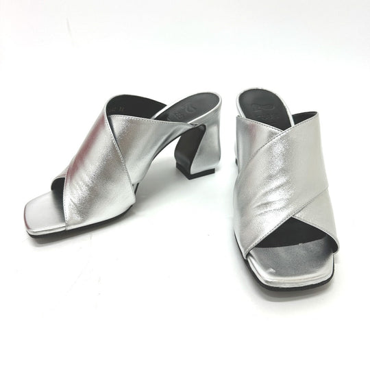 Sergio Rossi Sandals leather Silver Si Rossi Open to 36