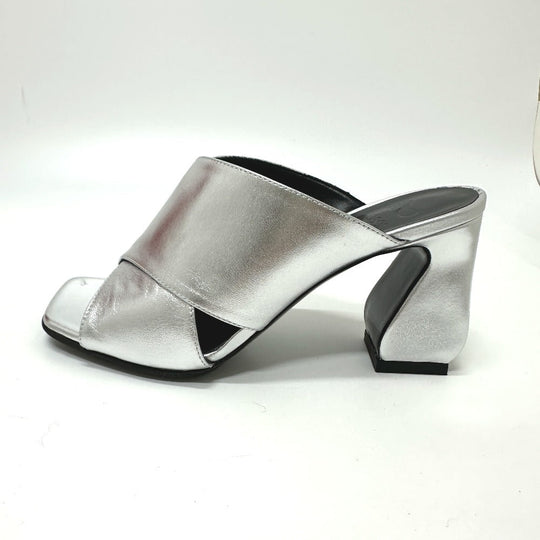 Sergio Rossi Sandals leather Silver Si Rossi Open to 36