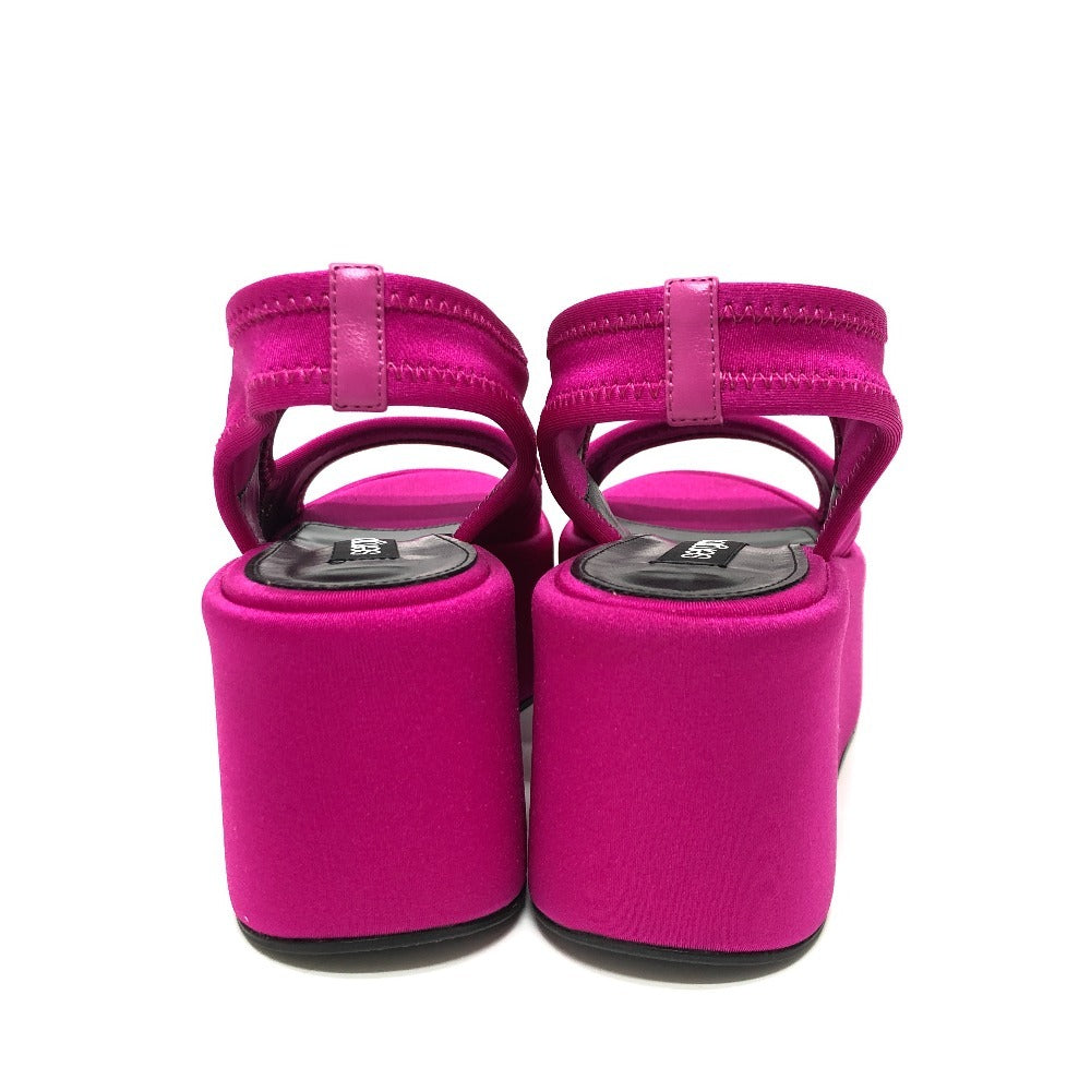 Sergio Rossi Sandals BO7930 Satin pink Vedge dragon fruit 36