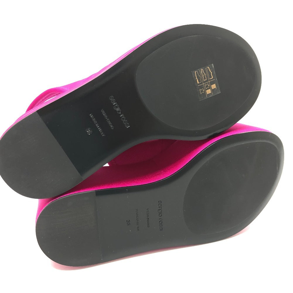 Sergio Rossi Sandals BO7930 Satin pink Vedge dragon fruit 36