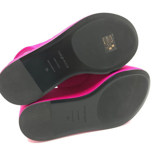 Sergio Rossi Sandals BO7930 Satin pink Vedge dragon fruit 36