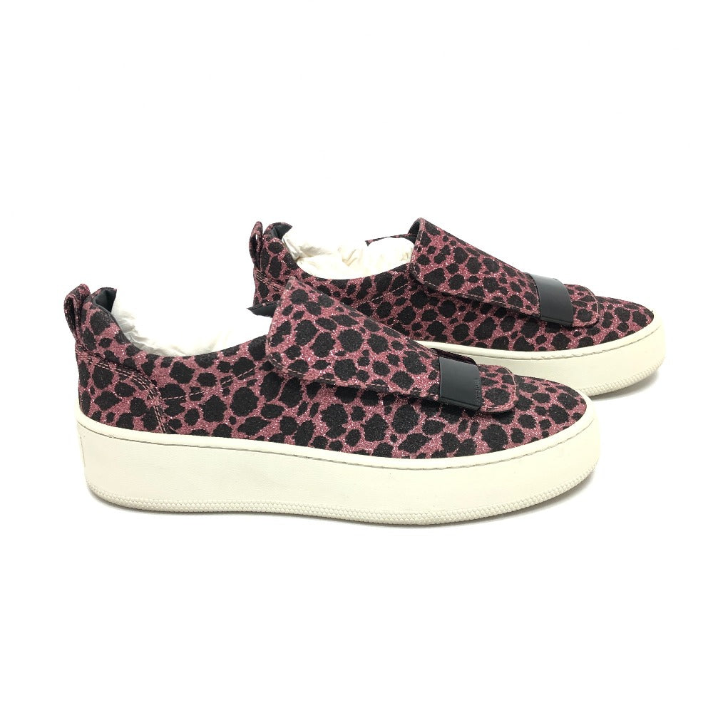 Sergio Rossi sneakers leather pink SR1 RUNNING Leopard Lame Women 36 Used Authentic