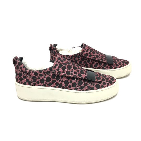 Sergio Rossi sneakers leather pink SR1 RUNNING Leopard Lame Women 36 Used Authentic