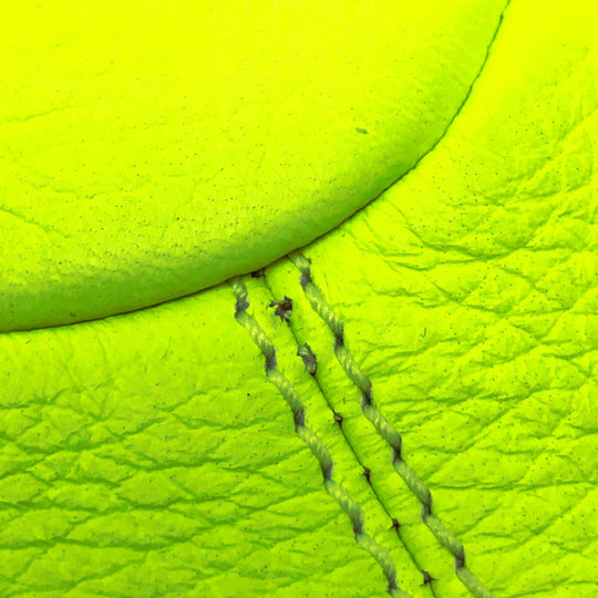 Sergio Rossi Clutch bag leather Fluorescent yellow Turn lock Clutch bag Women Used Authentic