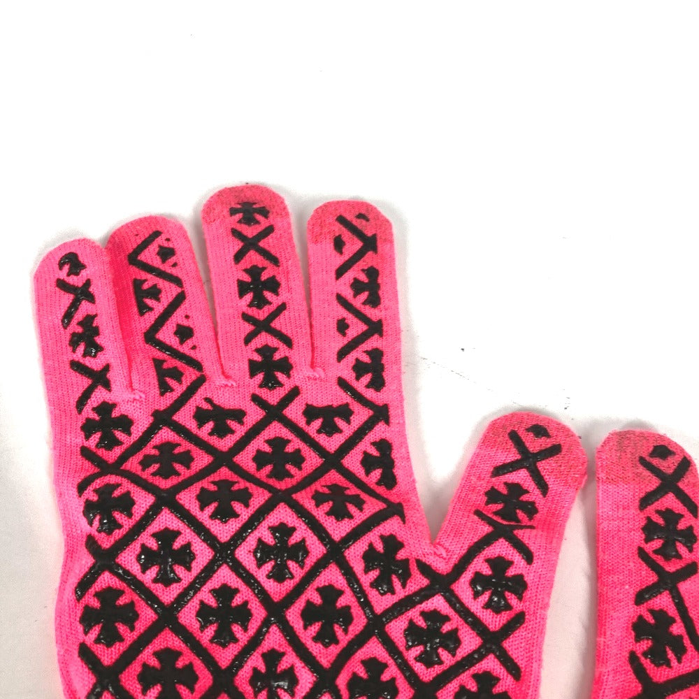 CHROME HEARTS gloves Nylon, Polyester pink WORK GROVE M