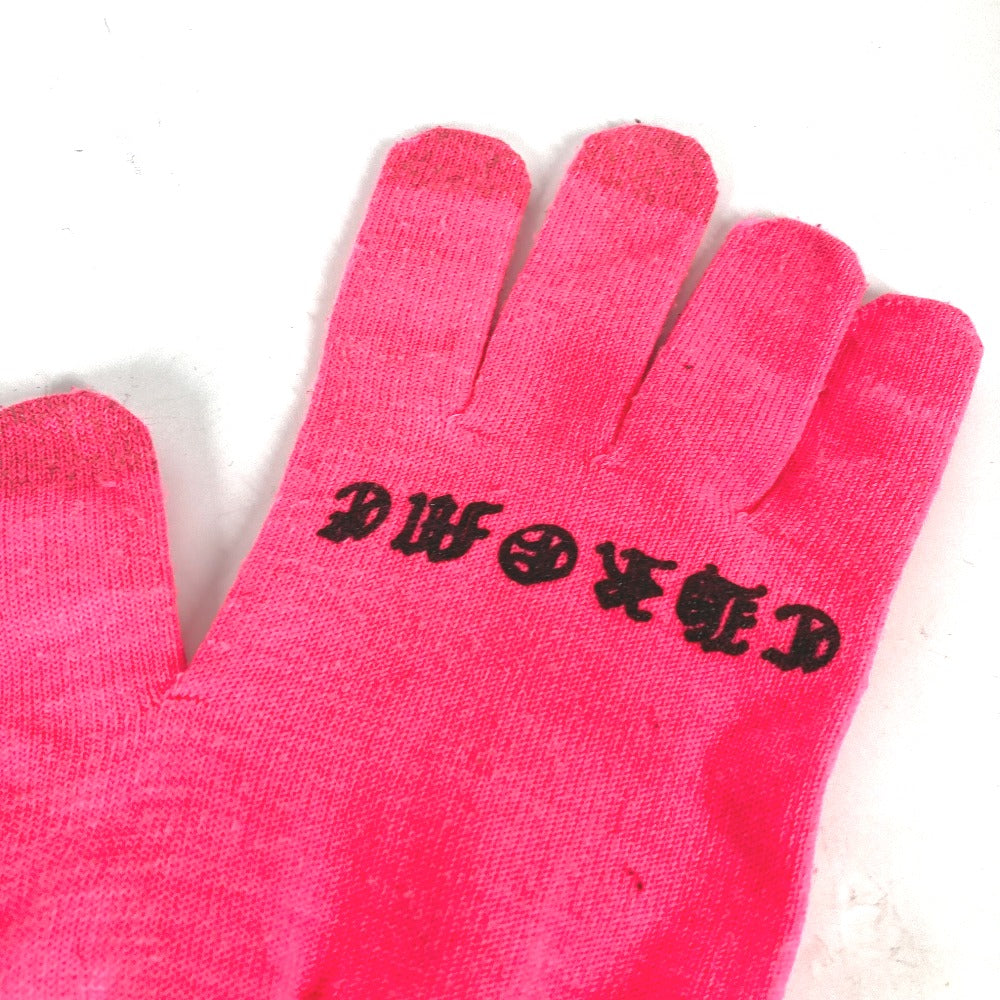 CHROME HEARTS gloves Nylon, Polyester pink WORK GROVE M