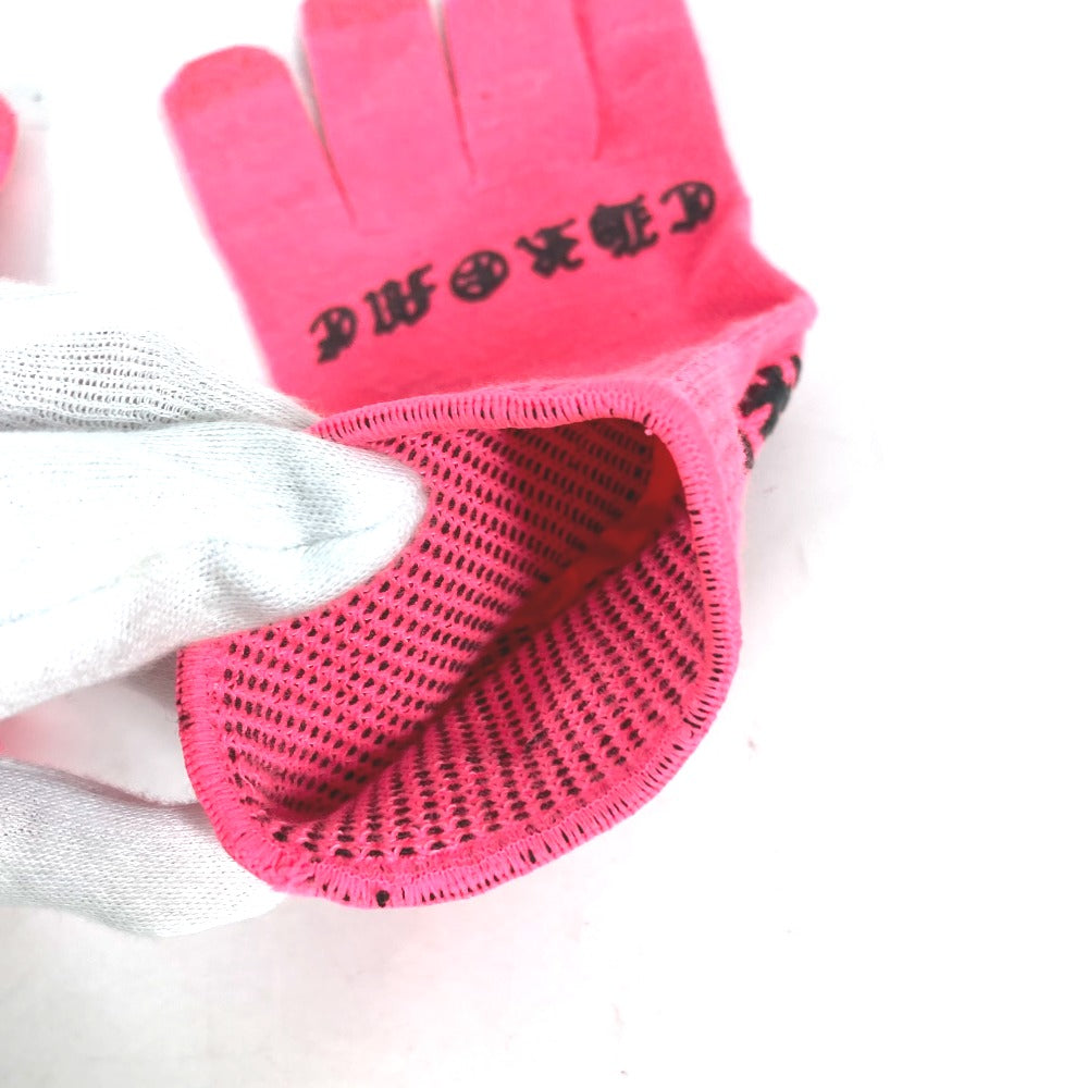 CHROME HEARTS gloves Nylon, Polyester pink WORK GROVE M