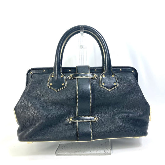 LOUIS VUITTON Handbag M91805 Suhari leather black Suhari Angenu PM Women Used Authentic
