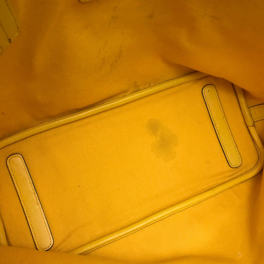 MCM Shoulder Bag leather Brown Logogram Munich Cute Monsters Women Used Authentic