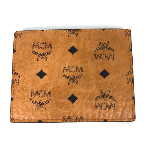MCM Card Case leather Brown SAMBYPEN collaboration SambyPen Visetos Rabbit Rabbit mens Used Authentic