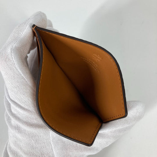 MCM Card Case leather Brown SAMBYPEN collaboration SambyPen Visetos Rabbit Rabbit mens Used Authentic