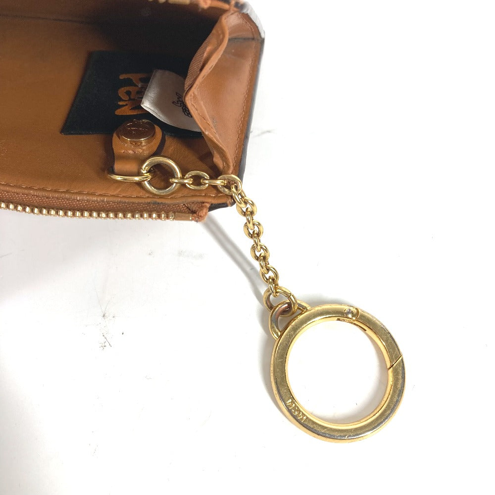 MCM Coin case leather Brown SAMBYPEN collaboration Sam By Pen Rabbit Visetos mens Used Authentic