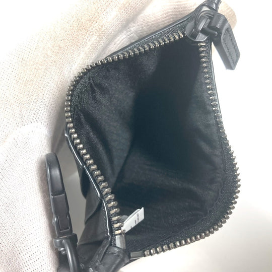 MCM Coin case leather black Looney Tunes collaboration Visetos Tweety Women Used Authentic