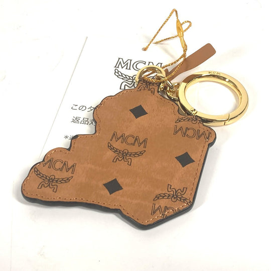 MCM key ring leather Brown SAMBYPEN collaboration Sam By Pen Rabbit Animal mens Used Authentic