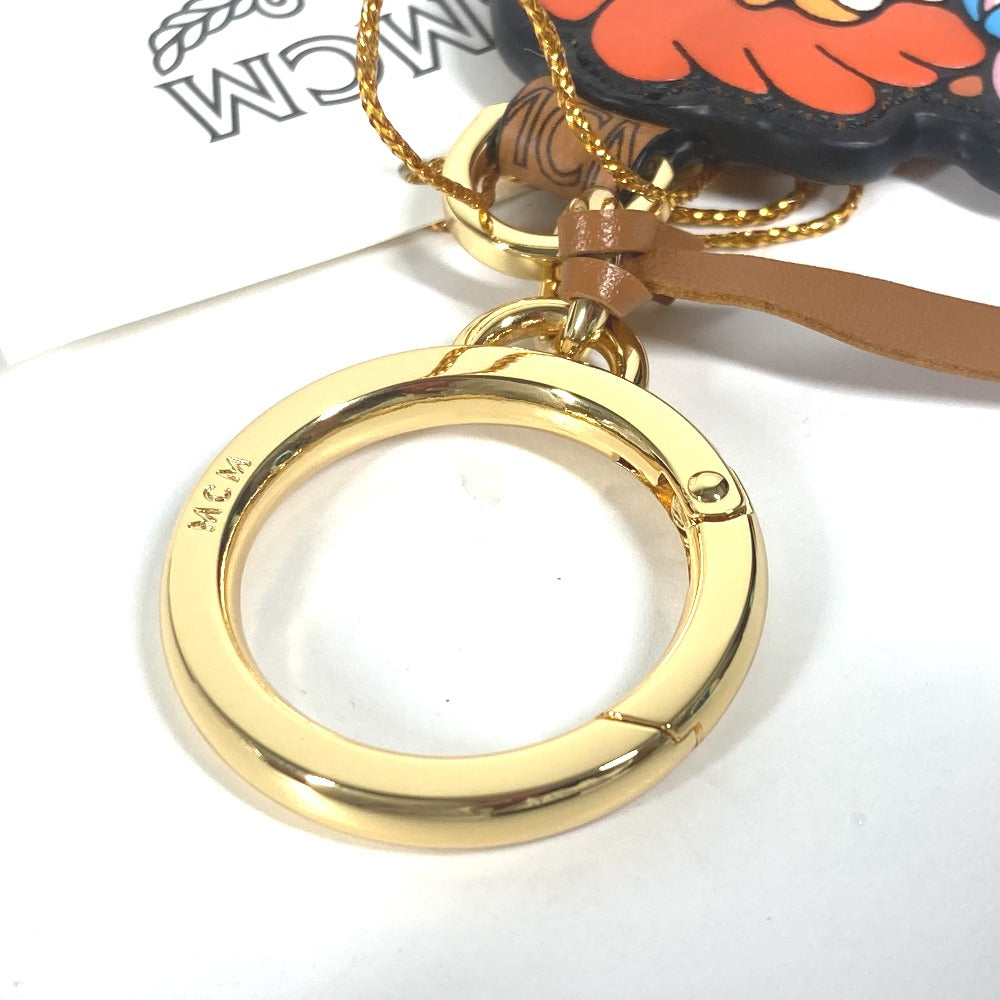 MCM key ring leather Brown SAMBYPEN collaboration Sam By Pen Rabbit Animal mens Used Authentic